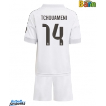 Real Madrid Aurelien Tchouameni #14 Hjemmedraktsett Barn 2025-26 Kortermet (+ Korte bukser)